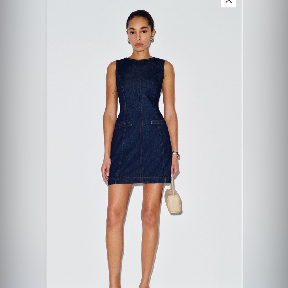 Reformation Citron Mini Denim Dress